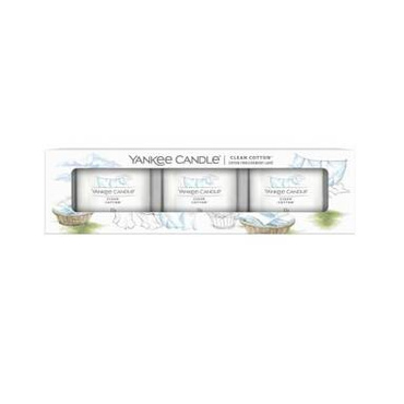 Świeca zapachowa Yankee Candle Clean Cotton mini - 3 pack