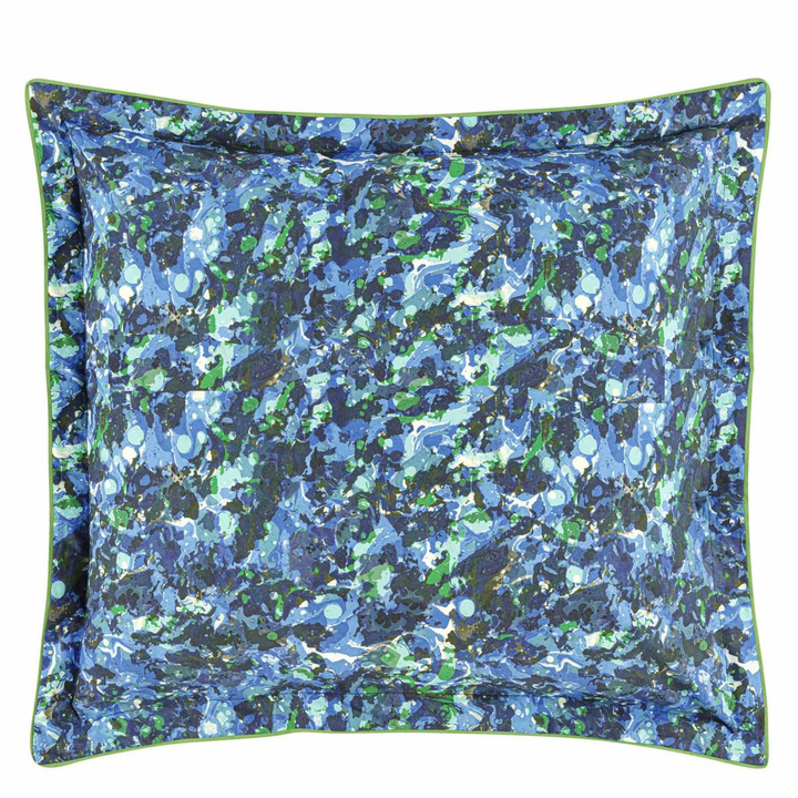 Poszewka perkalowa Designers Guild Delahaye Cobalt