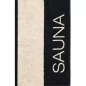 Ręcznik Cawo Sauna Clock stripes Natur-schwarz