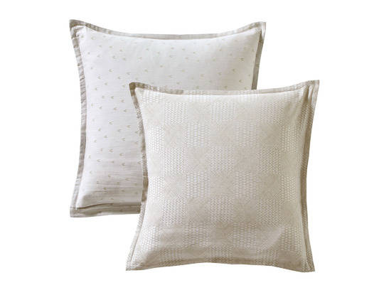 Poszewka żakardowa Blanc Des Vosges Gramines Creme