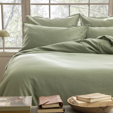 Pościel lniana Le Jacquard Français Nuances Green