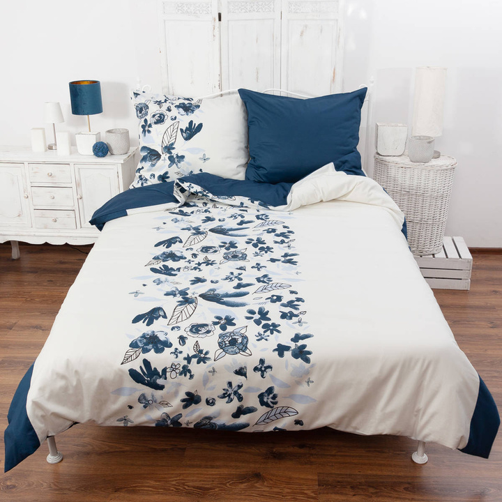 Pościel satynowa Andropol Prestige Navy