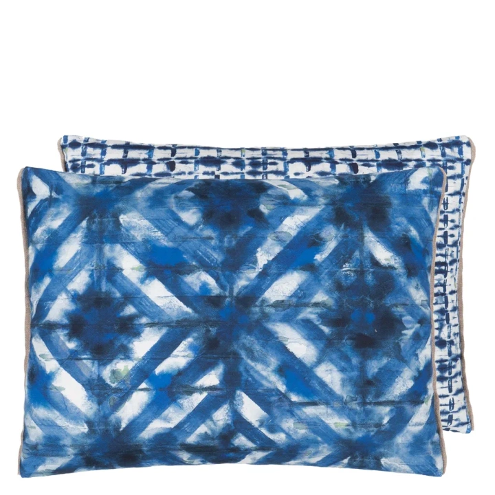 Poduszka dekoracyjna Designers Guild Parquet Batik Indygo