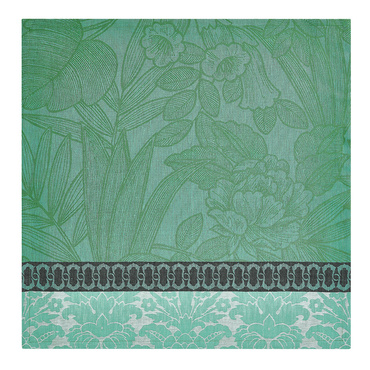 Serwetka lniana Le Jacquard Français Escapade Tropicale Green