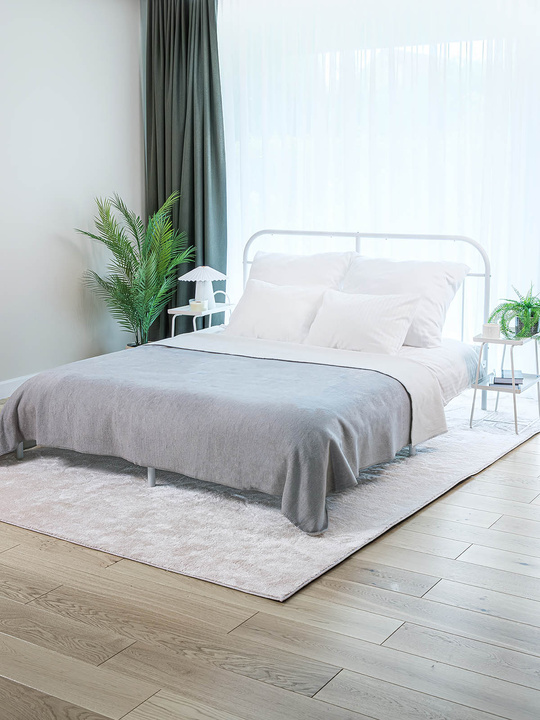 Koc Cotton Cloud XXL Argento-Biały