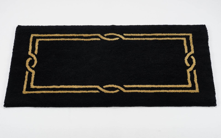 Dywanik Abyss & Habidecor Cross Black/Gold