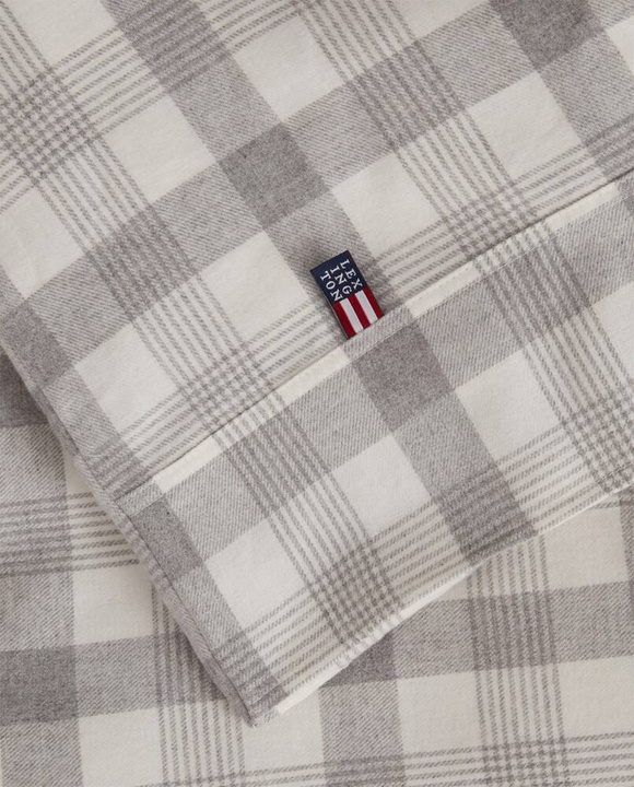 Komplet pościeli flanelowej Lexington Checked Gray