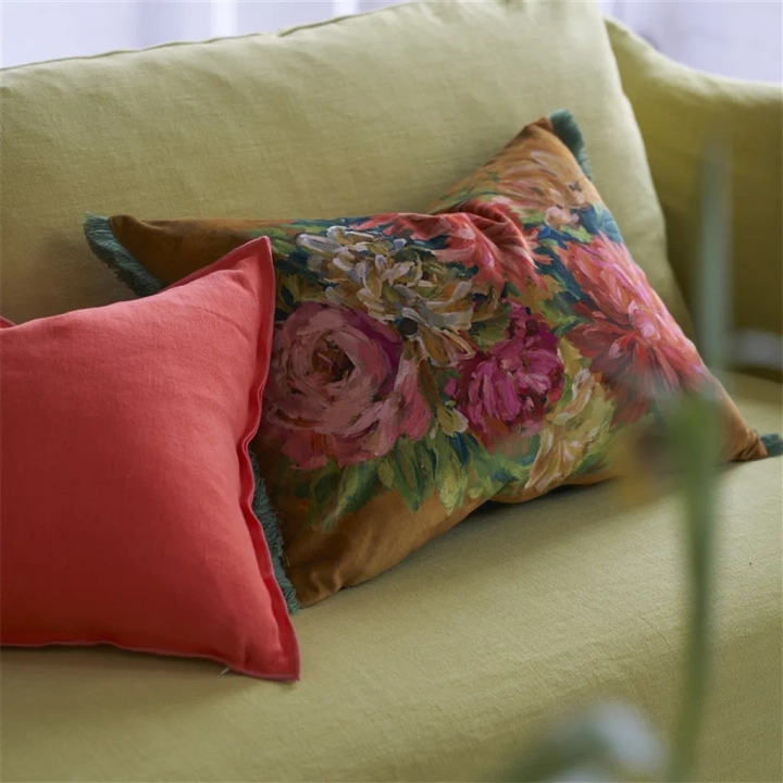 Poduszka dekoracyjna Designers Guild Fleurs D'Artistes Terracotta