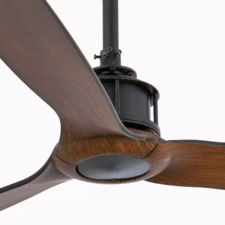 Wentylator sufitowy Faro Barcelona Just Fan M Black/wood DC SMART