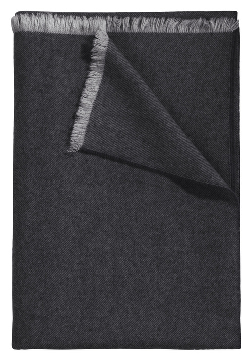 Pled wełniany Curt Bauer Basic Anthrazit