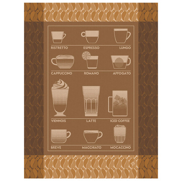 Ściereczka kuchenna Le Jacquard Français Barista Brown