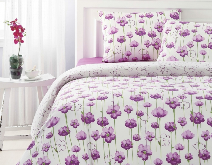 Pościel bawełniana Sarev Grace VIOLET