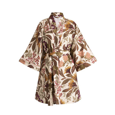 Szlafrok Le Jacquard Français Panache de fleurs Yellow