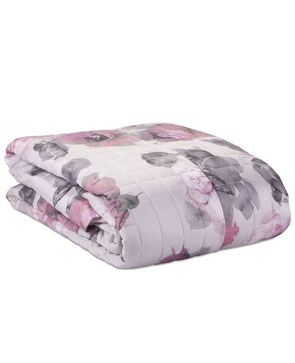 Narzuta satynowa pikowana Blumarine Cloe Powder Pink