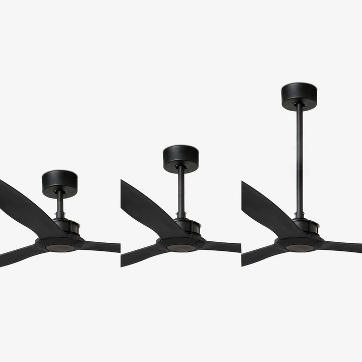 Wentylator sufitowy Faro Barcelona Just Fun XL Matt Black 178 cm