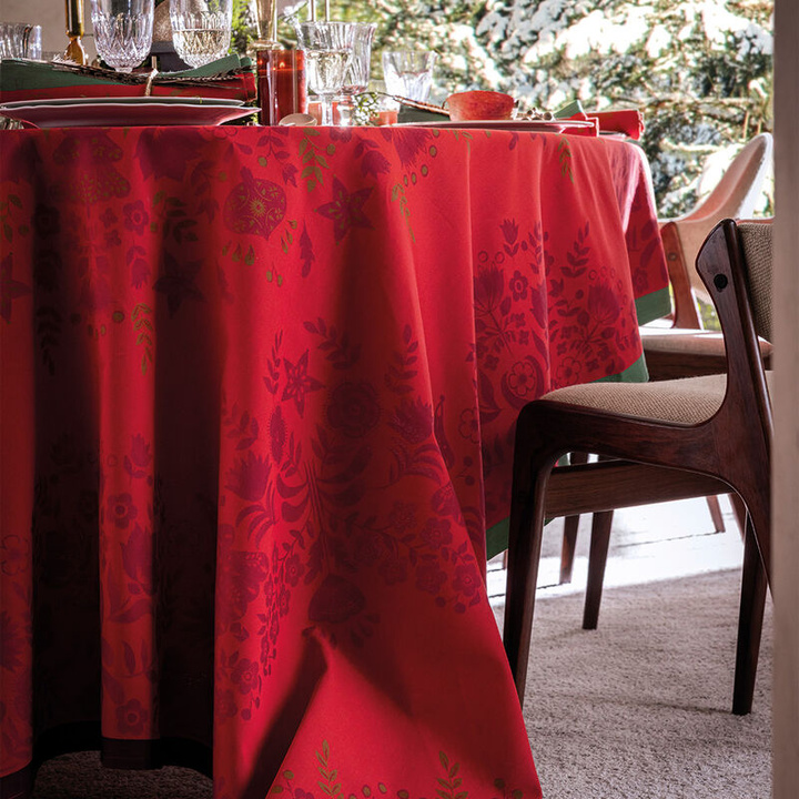 Obrus bawełniany Le Jacquard Français Féerie Red