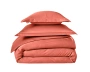 Pościel satynowa Blanc Des Vosges Uni Koralowa