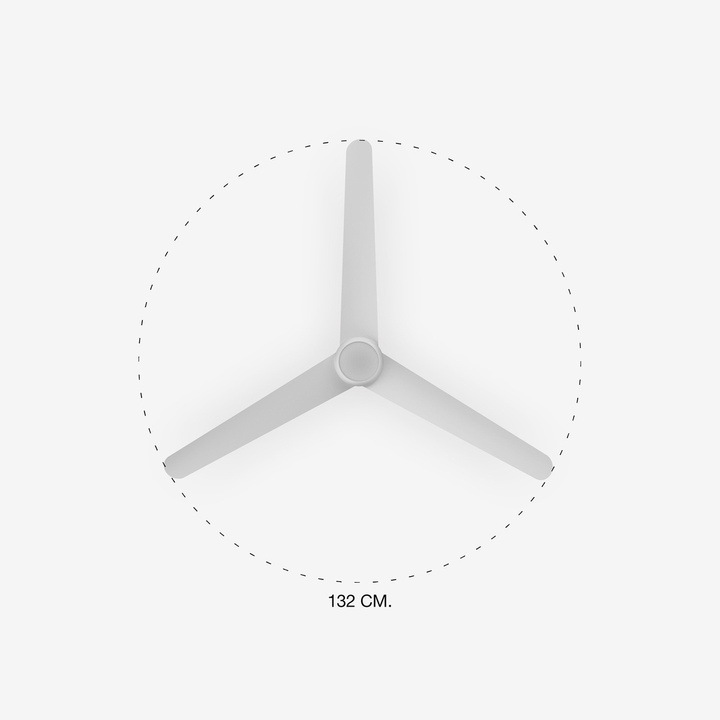 Wentylator sufitowy Faro Barcelona Nuu LED L White Fan