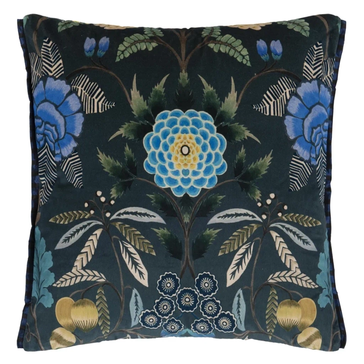 Poduszka dekoracyjna Designers Guild Brocart Decoratif Indygo