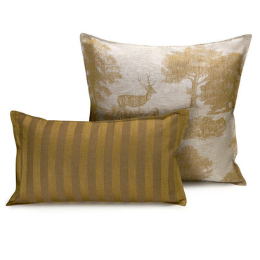 Poszewka dekoracyjna Le Jacquard Français Souveraine Gold