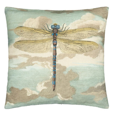 Poduszka dekoracyjna John Derian Dragonfly over Clouds Sky Blue