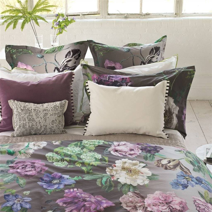 Poszewka perkalowa Designers Guild Alexandria Amethyst