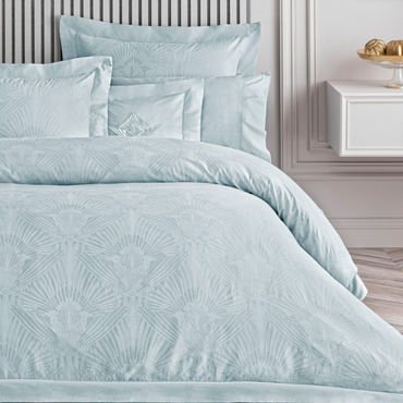 Komplet pościeli żakardowej Valeron Salvia Blue