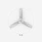 Wentylator sufitowy Faro Barcelona Islot L White DC SMART