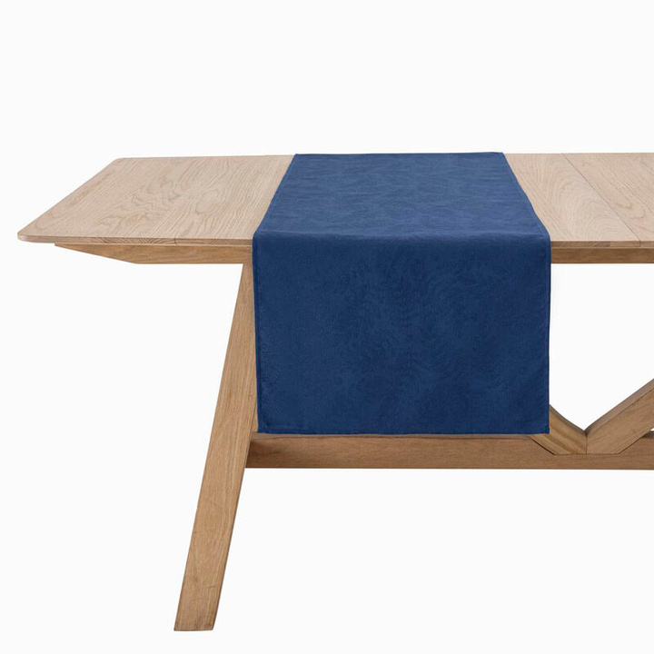 Bieżnik bawełniany Le Jacquard Français Vegetal Mood Blue