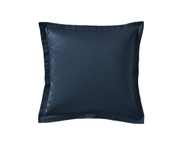 Poszewka satynowa Blanc Des Vosges UNI Granatowa