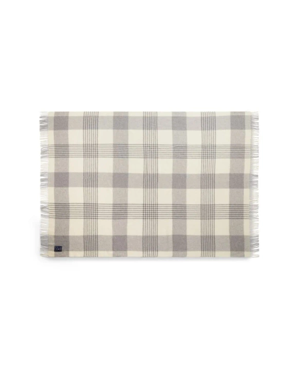 Pled wełniany Lexington Checked Light Grey