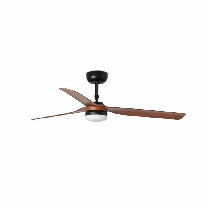 Wentylator sufitowy Faro Barcelona Punt LED M black/dark wood DC SMART