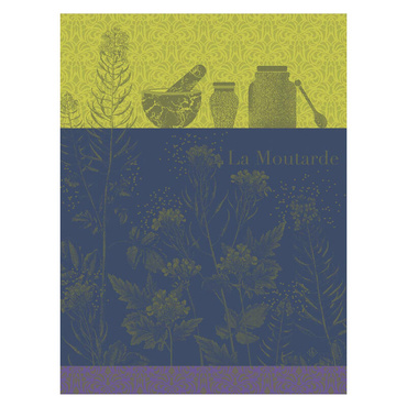 Ściereczka kuchenna Le Jacquard Français Moutarde en fleurs Green