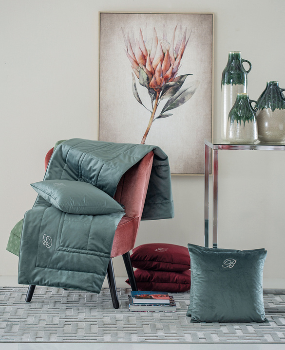 Pled aksamitny Blumarine Blu Velvet Ochre