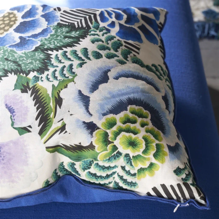 Poduszka dekoracyjna Designers Guild Rose De Damas Cobalt