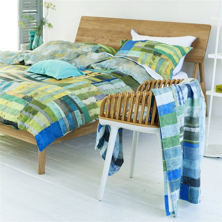 Koc lniany Designers Guild Achara Azure
