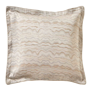 Poszewka satynowa Blanc Des Vosges Agathe Granitowa