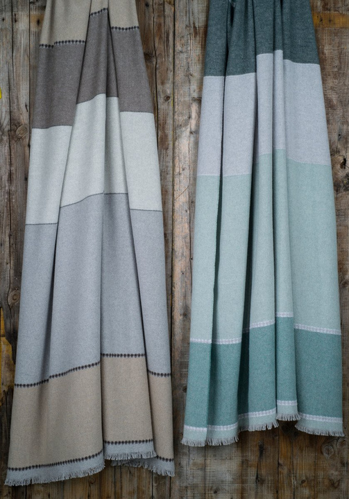 Pled bawełniany Eskimo Alvega Beige/Grau/Weiss