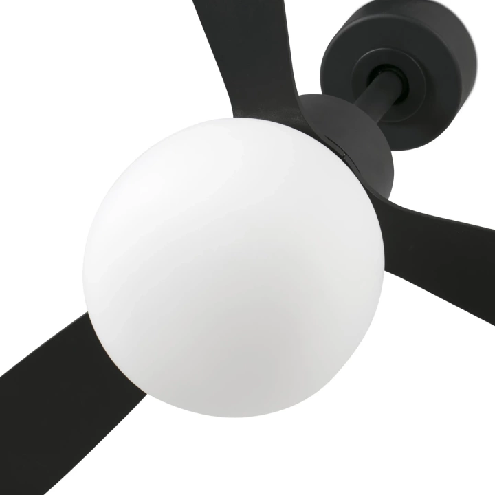 Wentylator sufitowy Faro Barcelona Amelia L Black Ball LED Fan DC