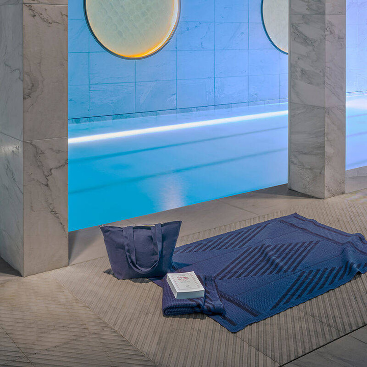 Ręcznik Le Jacquard Français Bath Club Dark Blue