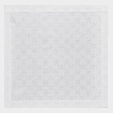 Serwetka bawełniana Le Jacquard Français Anneaux White