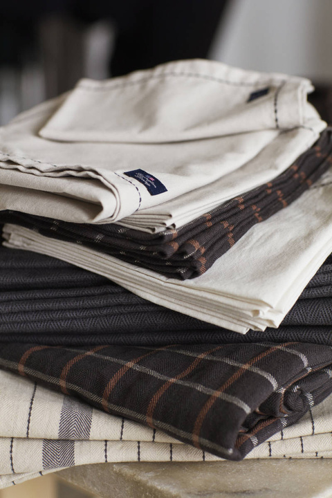 Podkładka bawełniana Lexington Herringbone Dark Grey