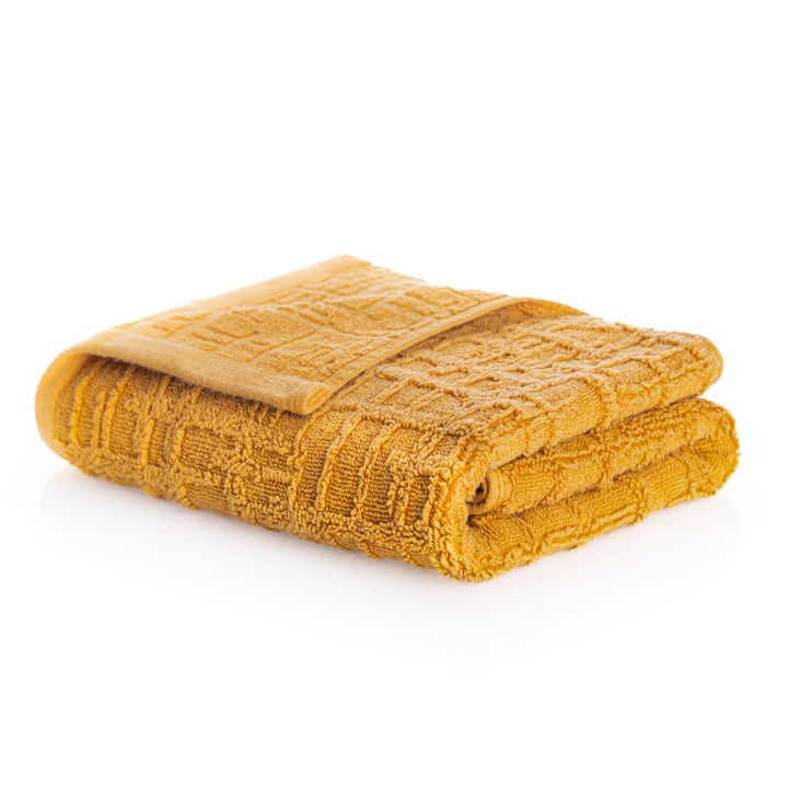 Ręcznik bawełniany Sorema Gaufre Pale Gold