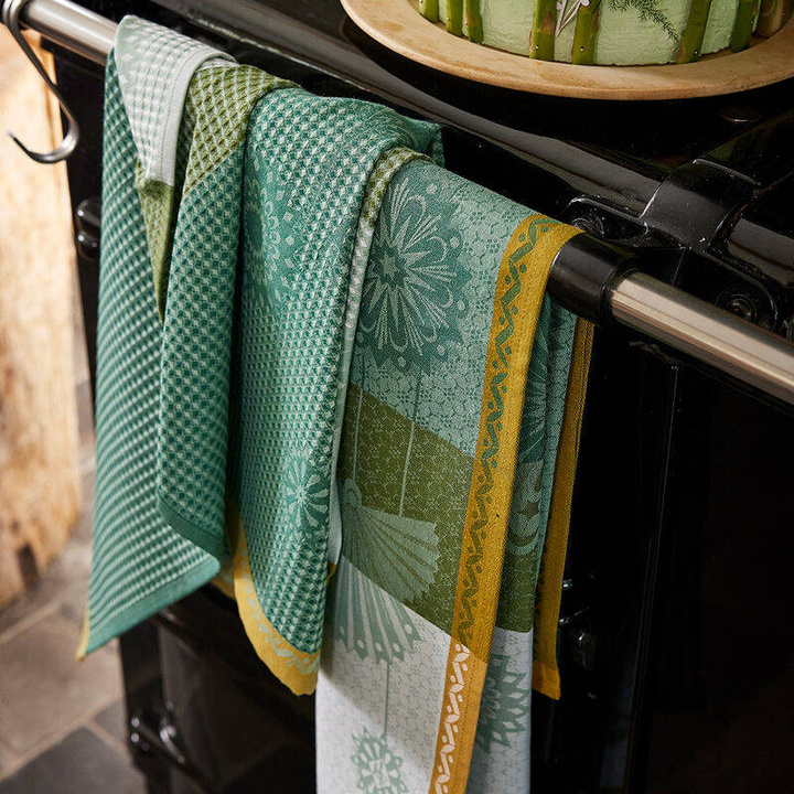 Ściereczka kuchenna Le Jacquard Français Lumières d'étoiles Green Ostatnie Sztuki 