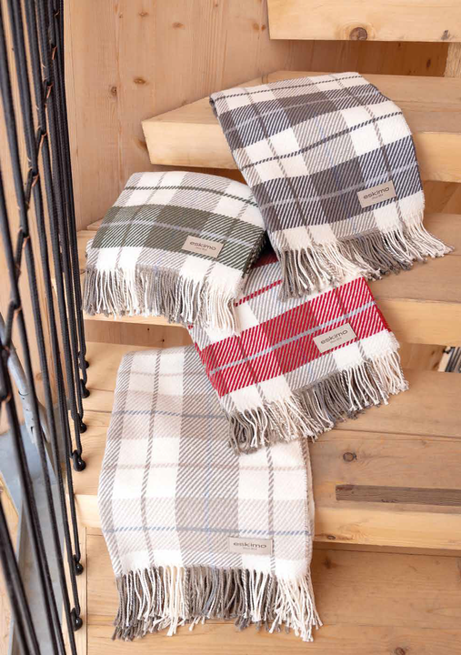 Pled bawełniany Eskimo Carré Olive