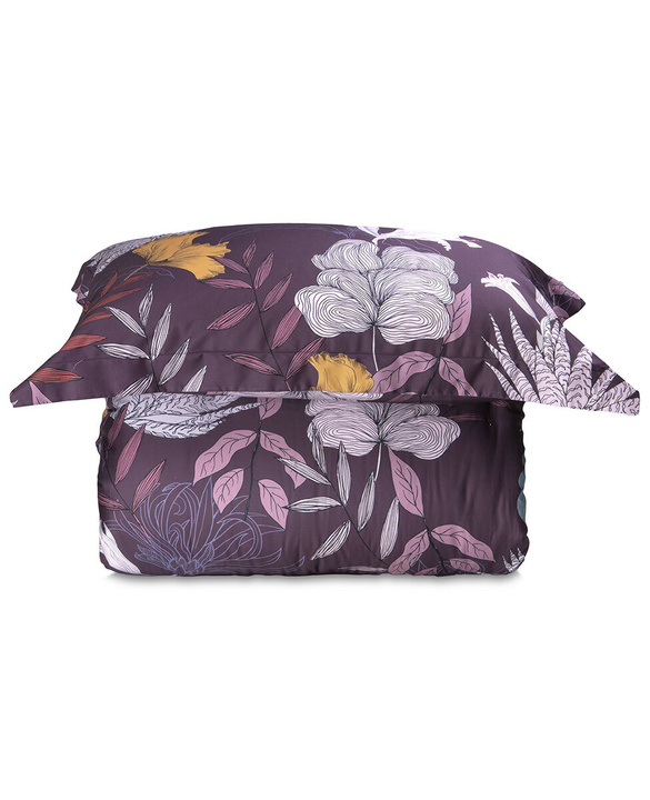 Komplet pościeli satynowej Svad Dondi Botanica Burgundy