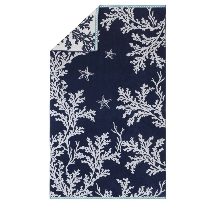 Ręcznik plażowy aksamitny Alexandre Turpault Belize Marine