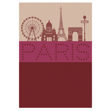 Ściereczka kuchenna Le Jacquard Français Paris Lumiere Red