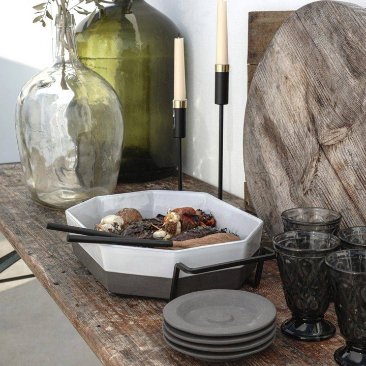 Naczynie do zapiekania z metalową rączką Costa Nova Plano White 35 cm