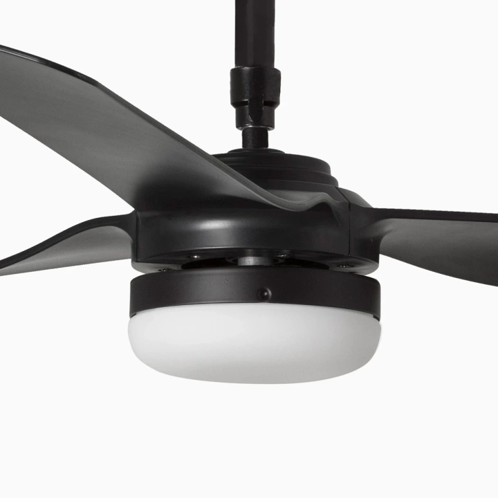 Wentylator sufitowy Faro Barcelona Punt LED M black fan DC SMART